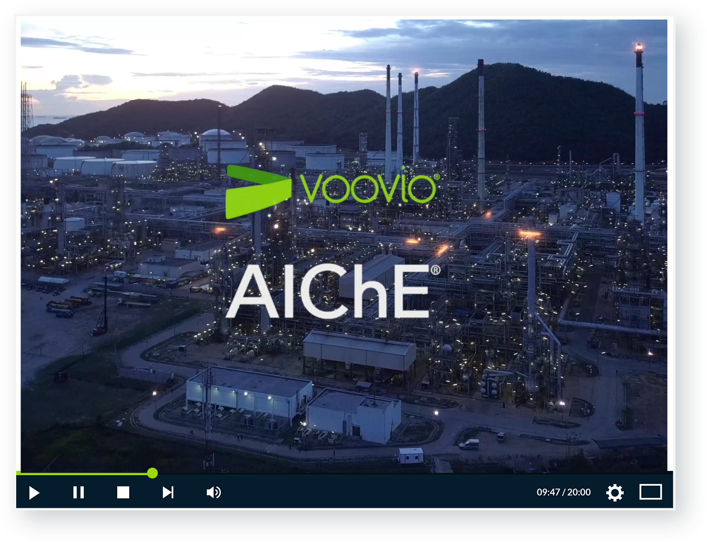 Voovio at AIChE European conference