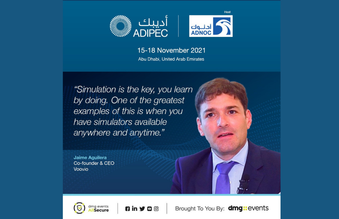 Jaime Aguilera CEO Voovio at ADIPEC Exhibition & Conference