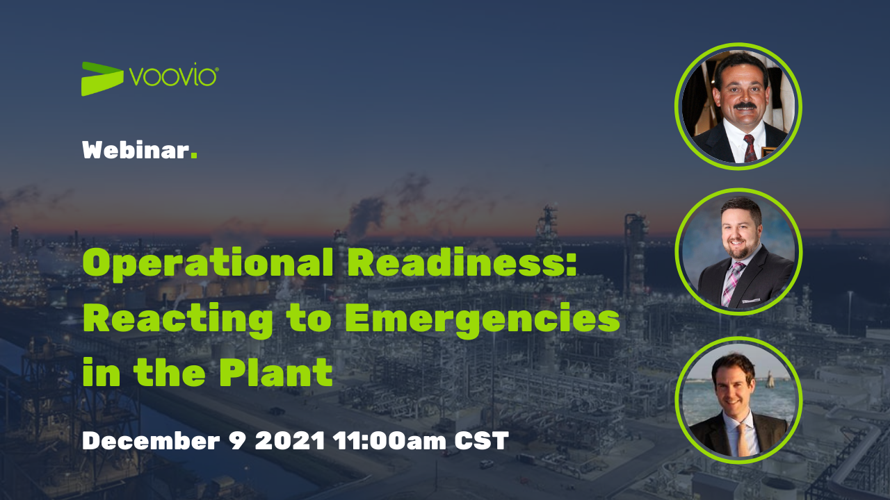 Voovio Webinar Operational Readiness: Reacting to Emergencies in the Plant