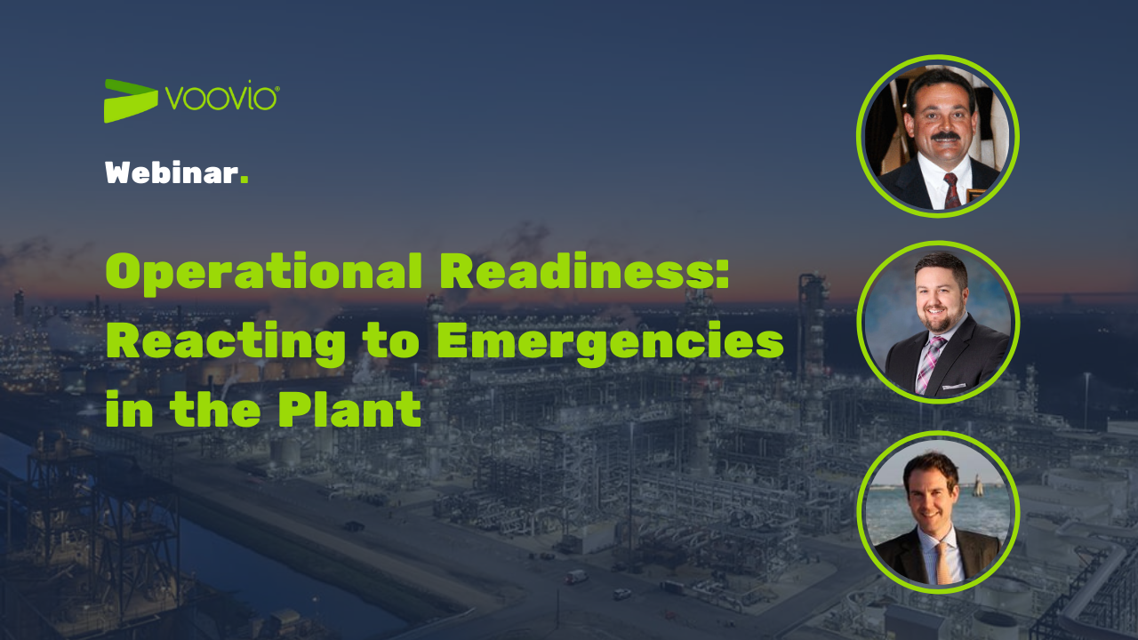 Voovio Webinar Operational Readiness: Reacting to Emergencies in the Plant