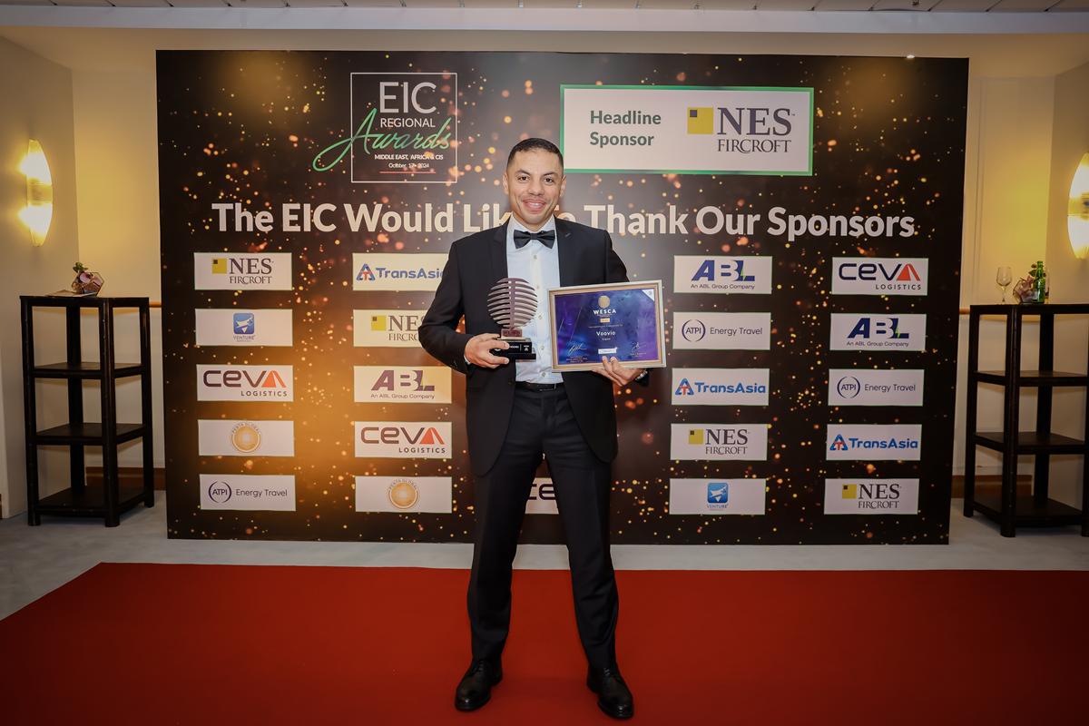 Voovio Winner at World Energy Supply Chain Awards (WESCA) during the EIC Middle East & Africa Regional Awards 2024!